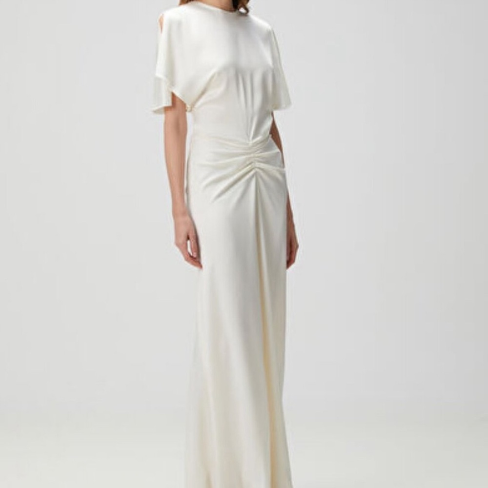 Victoria Beckham Satin Maxi Dress